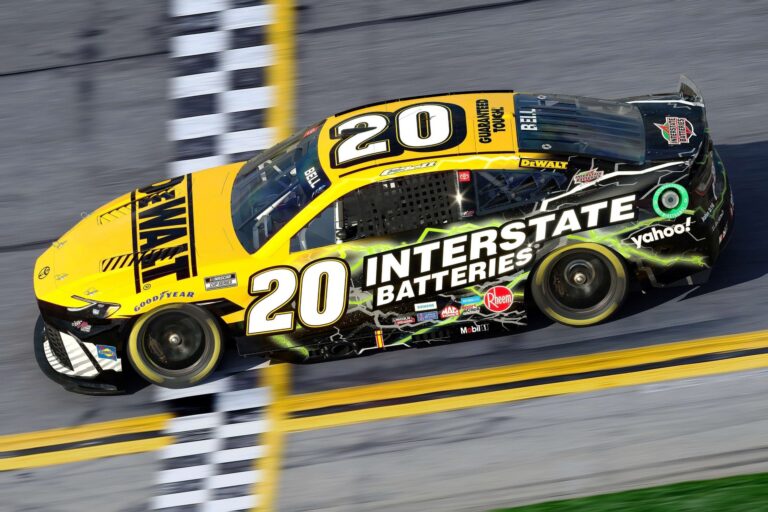 Christopher Bell Frustrated as Mechanical Issue Ruins Vegas Race Chance 10 christopher bell no 20 dewalt toyota camry xse preview Christopher Bell Frustrated as Mechanical Issue Ruins Vegas Race Chance